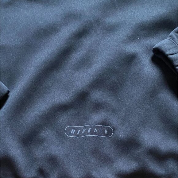 Nike Air Youth Zip Up Logo Track Jacket-Black/White-Small-GUC - Picture 6 of 6